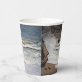 Claude Monet - Rough Sea at Etretat Pappbecher (Rechts)