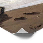 Claude Monet - Rough Sea at Etretat Poster (Ecke)