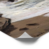 Claude Monet - Rough Sea at Etretat Poster (Ecke)