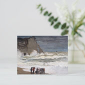 Claude Monet - Rough Sea at Etretat Postkarte (Stehend Vorderseite)