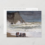 Claude Monet - Rough Sea at Etretat Postkarte<br><div class="desc">Rough Sea at Etretat / Grosse Mer a Etretat - Claude Monet,  1868-1869</div>