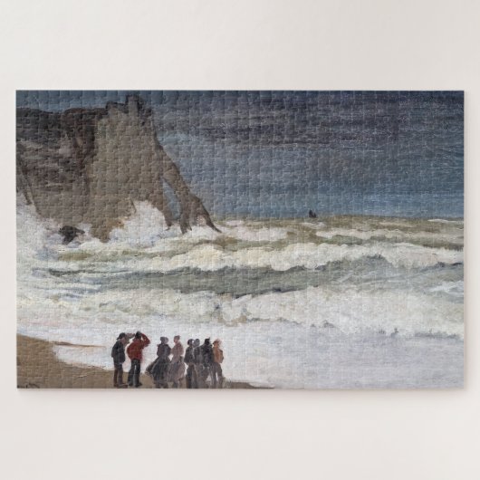 Claude Monet - Rough Sea at Etretat Puzzle (Horizontal)