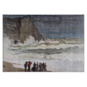 Claude Monet - Rough Sea at Etretat Schneidebrett (Vorderseite)