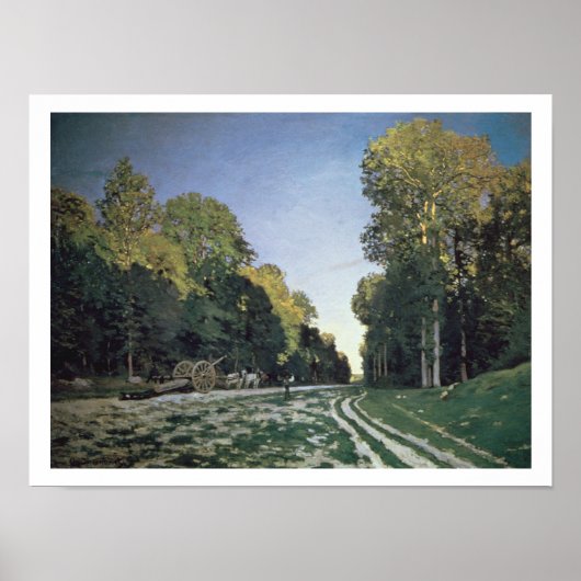 Claude Monet | Route de Chailly, Fontainebleau Poster (Vorne)