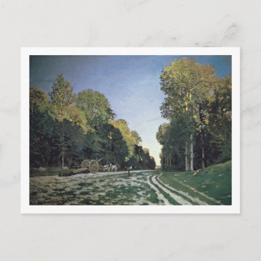 Claude Monet | Route de Chailly, Fontainebleau Postkarte (Vorderseite)