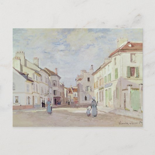 Claude Monet | Rue de la Chaussee in Argenteuil Postkarte (Vorderseite)