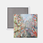 Claude Monet | Rue Montorgueil, Paris Magnet (Vorderseite/Rückseite)