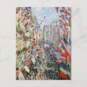 Claude Monet   Rue Montorgueil, Paris Postkarte