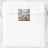 Claude Monet | Rue Montorgueil, Paris Quadratischer Aufkleber (Tasche)