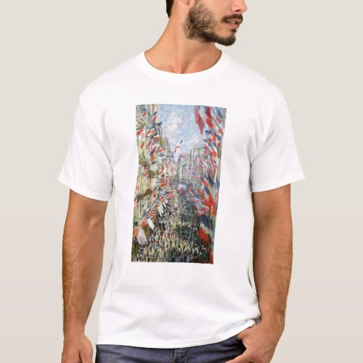 Claude Monet| Rue Montorgueil, Paris T-Shirt (Vorderseite)
