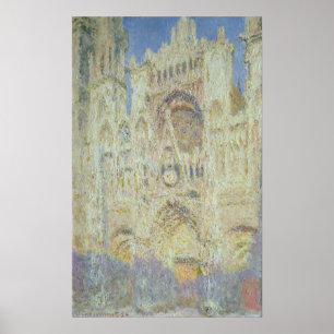 Claude Monet Ruen Cathedral at Sunset, 1894 Poster