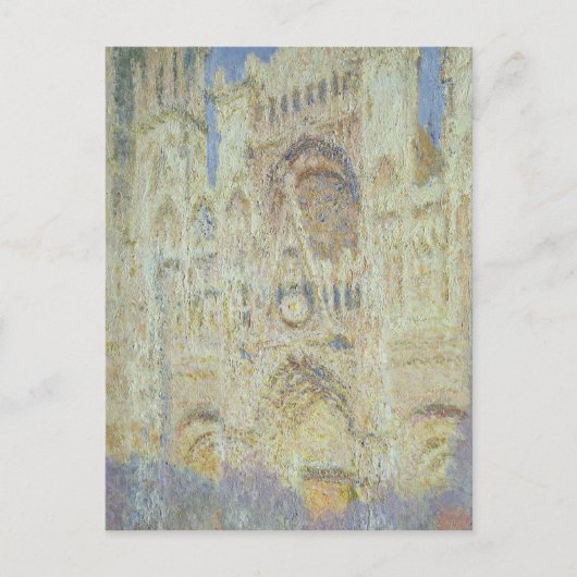 Claude Monet | Ruen Cathedral at Sunset, 1894 Postkarte (Vorderseite)