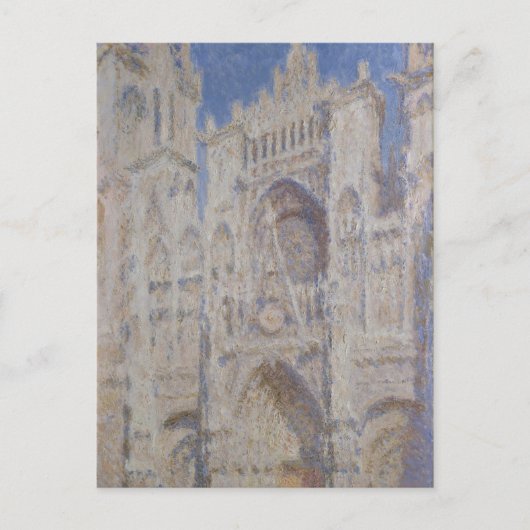 Claude Monet | Ruen Kathedrale Das Portal Sonnenli Postkarte (Vorderseite)