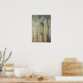 Claude Monet | Ruen Kathedrale in voller Sonnenein Poster (Küche)