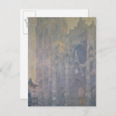Claude Monet | Ruener Dom, Harmonie in Weiß Postkarte (Vorne/Hinten)