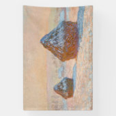 Claude Monet - Rührstäbe, Schneeeffekt, Morgen Banner (Vertikal)