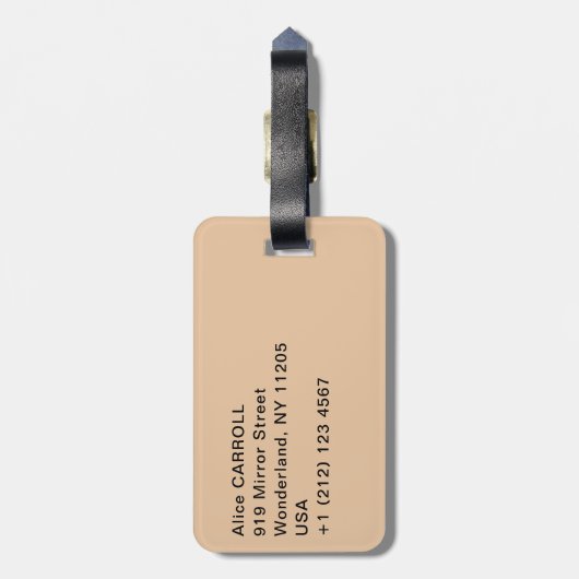 Claude Monet - Rührstäbe, Schneeeffekt, Morgen Gepäckanhänger (Rückseite vertikal)