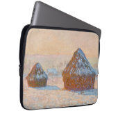 Claude Monet - Rührstäbe, Schneeeffekt, Morgen Laptopschutzhülle (Vorne Rechts)