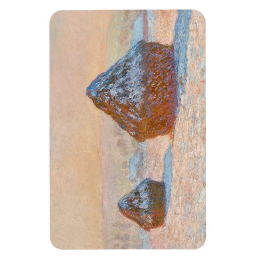 Claude Monet - Rührstäbe, Schneeeffekt, Morgen Magnet (Vertikal)