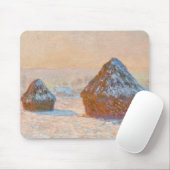 Claude Monet - Rührstäbe, Schneeeffekt, Morgen Mousepad (Mit Mouse)