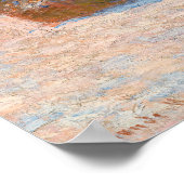 Claude Monet - Rührstäbe, Schneeeffekt, Morgen Poster (Ecke)