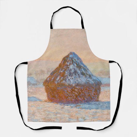 Claude Monet - Rührstäbe, Schneeeffekt, Morgen Schürze (Vorderseite)