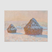 Claude Monet - Rührstäbe, Schneeeffekt, Morgen Seidenpapier (Vorderseite)