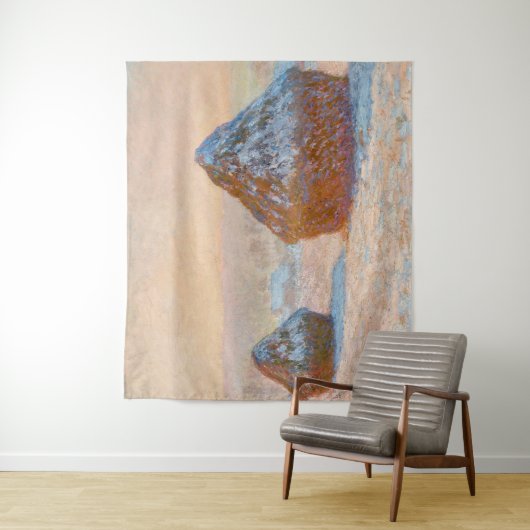 Claude Monet - Rührstäbe, Schneeeffekt, Morgen Wandteppich (Beispiel)