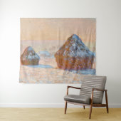 Claude Monet - Rührstäbe, Schneeeffekt, Morgen Wandteppich (Beispiel (Horizontal))