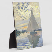 Claude Monet - Sailboat At Le Petit Gennevilliers Fotoplatte (Seite)