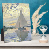 Claude Monet - Sailboat At Le Petit Gennevilliers Fotoplatte (Seite)