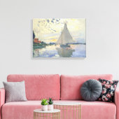 Claude Monet - Sailboat At Le Petit Gennevilliers Leinwanddruck (Insitu (Wohnzimmer))