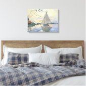 Claude Monet - Sailboat At Le Petit Gennevilliers Leinwanddruck (Insitu (Schlafzimmer))