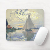 Claude Monet - Sailboat At Le Petit Gennevilliers Mousepad (Mit Mouse)