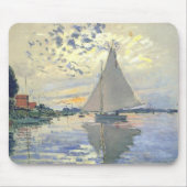Claude Monet - Sailboat At Le Petit Gennevilliers Mousepad (Vorne)