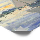 Claude Monet - Sailboat At Le Petit Gennevilliers Poster (Ecke)