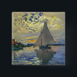 Claude Monet - Sailboat bei Le Petit-Gennevilliers Button<br><div class="desc">Sailboat at Le Petit-Gennevilliers / Voilier au Petit-Gennevilliers - Claude Monet,  1874</div>