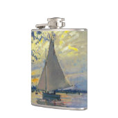 Claude Monet - Sailboat bei Le Petit-Gennevilliers Flachmann (Links)