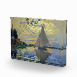 Claude Monet - Sailboat bei Le Petit-Gennevilliers Fotoblock<br><div class="desc">Sailboat at Le Petit-Gennevilliers / Voilier au Petit-Gennevilliers - Claude Monet,  1874</div>