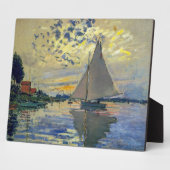 Claude Monet - Sailboat bei Le Petit-Gennevilliers Fotoplatte (Seite)