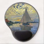 Claude Monet - Sailboat bei Le Petit-Gennevilliers Gel Mousepad<br><div class="desc">Sailboat at Le Petit-Gennevilliers / Voilier au Petit-Gennevilliers - Claude Monet,  1874</div>