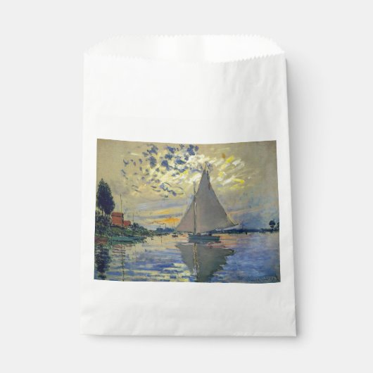 Claude Monet - Sailboat bei Le Petit-Gennevilliers Geschenktütchen (Vorderseite)