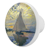 Claude Monet - Sailboat bei Le Petit-Gennevilliers Keramikknauf (Rechts)