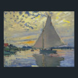 Claude Monet - Sailboat bei Le Petit-Gennevilliers Künstlicher Leinwanddruck<br><div class="desc">Sailboat at Le Petit-Gennevilliers / Voilier au Petit-Gennevilliers - Claude Monet,  1874</div>