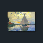 Claude Monet - Sailboat bei Le Petit-Gennevilliers Leinwanddruck<br><div class="desc">Sailboat at Le Petit-Gennevilliers / Voilier au Petit-Gennevilliers - Claude Monet,  1874</div>