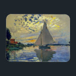Claude Monet - Sailboat bei Le Petit-Gennevilliers Magnet<br><div class="desc">Sailboat at Le Petit-Gennevilliers / Voilier au Petit-Gennevilliers - Claude Monet,  1874</div>