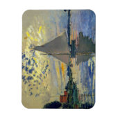 Claude Monet - Sailboat bei Le Petit-Gennevilliers Magnet (Vertikal)