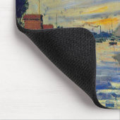 Claude Monet - Sailboat bei Le Petit-Gennevilliers Mousepad (Ecke)