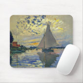 Claude Monet - Sailboat bei Le Petit-Gennevilliers Mousepad (Mit Mouse)