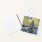 Claude Monet - Sailboat bei Le Petit-Gennevilliers Notizblock (Innenseite)